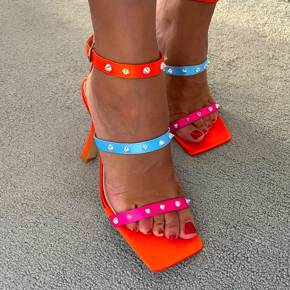 Beautiful neon heels